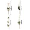 Stylish Handmade Woven Basket Hanging Handcraft Flower Container Holder for Enhancing Plant Hanging Planter