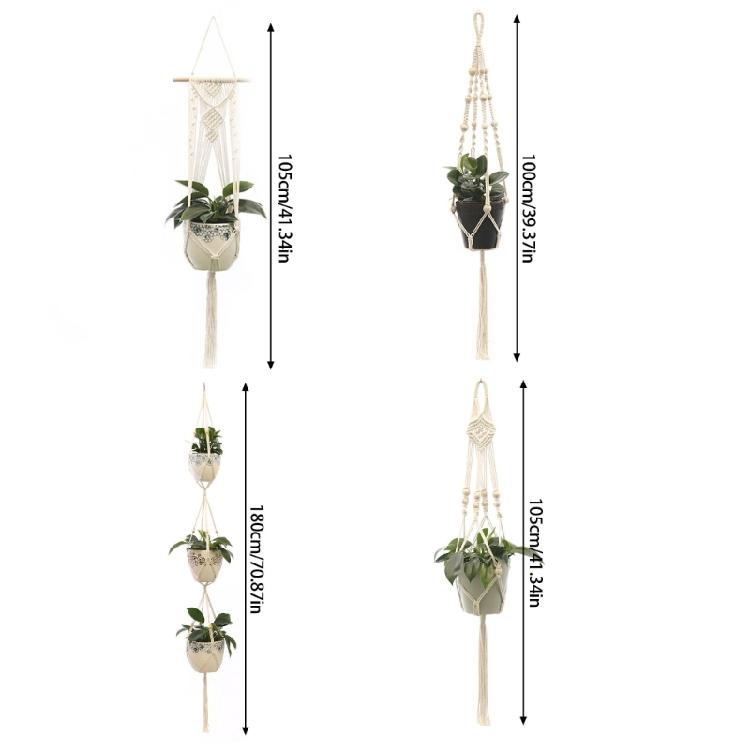 Stylish Handmade Woven Basket Hanging Handcraft Flower Container Holder for Enhancing Plant Hanging Planter