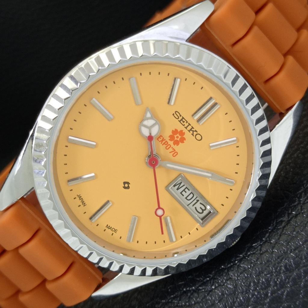 Японские винтажные отреставрированные мужские часы Seiko Expo 70 Automatic 6309A a441962-1