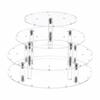 Tiered Sucker Holder with 36 Holes Detachable for Parties, Celebration Events