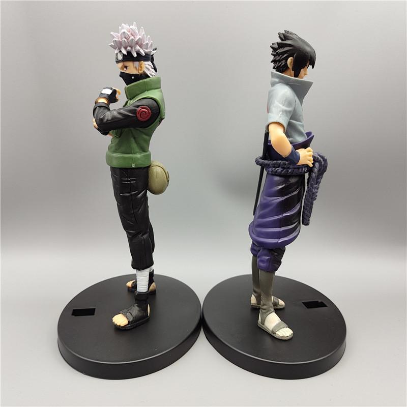 Naruto Anime Series Pvc Action Figures Kakashi Sasuke Desk Toy Collectibles