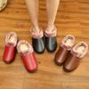 25 Old Beijing Cotton Shoes Women's Winter Velvet Thickened Cotton Slippers Leather Waterproof Warm Middle-aged and Elderly Mother Cotton Boots