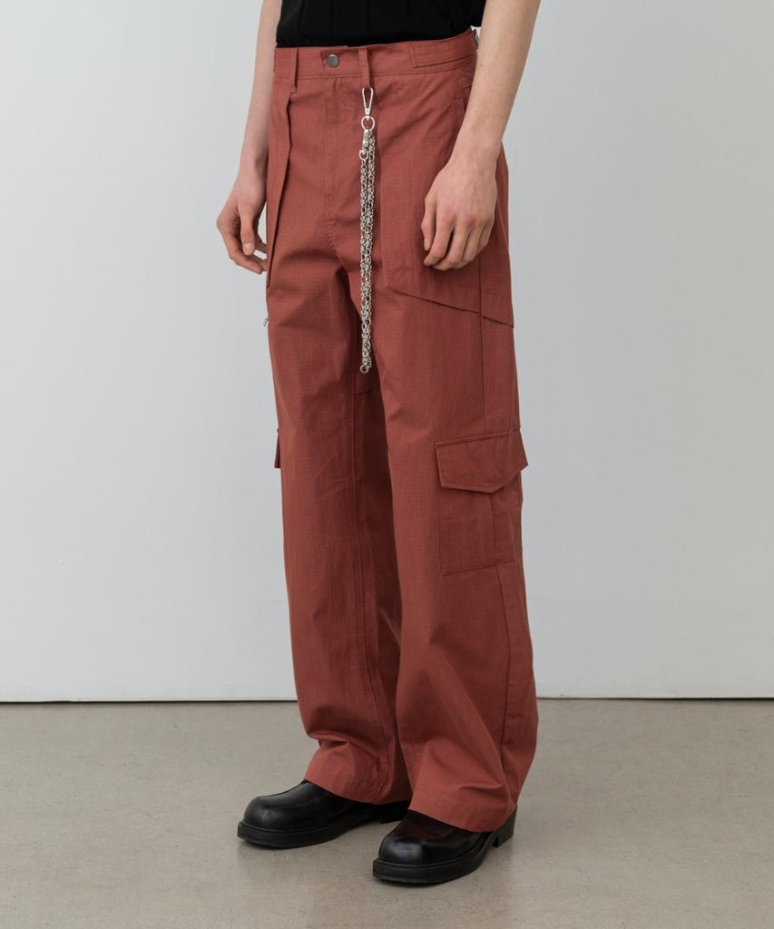 MINAV Cotton Rib Multi Cargo Pants [Brick]