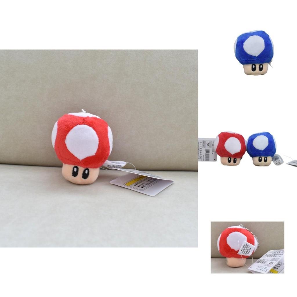 Bedårande Mario-serien 8 cm plyschsvampnyckelring med mjukt kort plyschmaterial