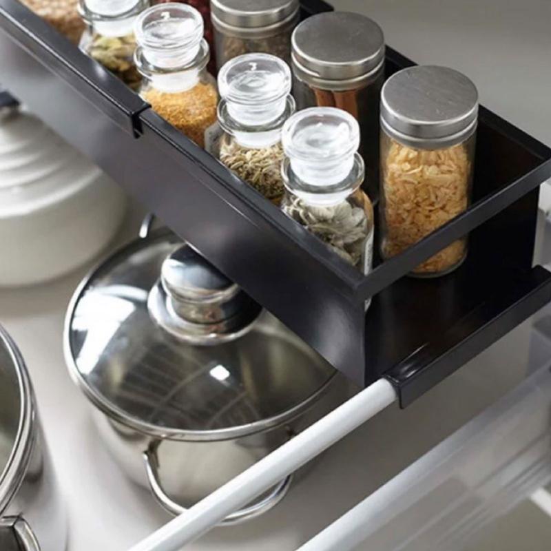 Multiple Functional Metal Organizers Rack Strong Carbon Steel Easy Assembly Brackets for Small Space Bathroom Kitchen