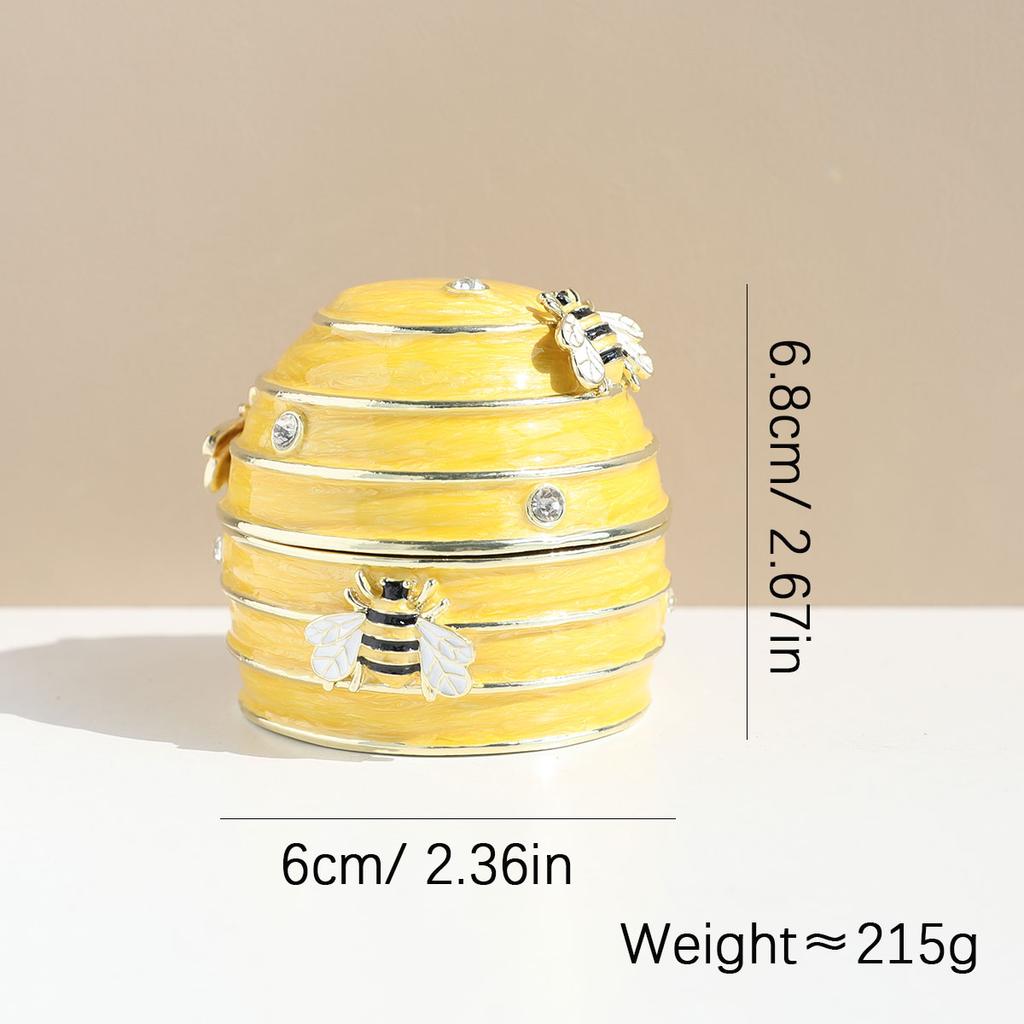 Wedding Ring Box Romantic Sakura Rabbit Carriage Home Decor Cute Gift for Girls Jewelry Storage