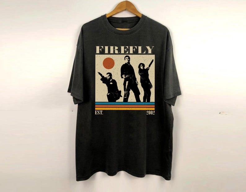 Firefly Shirt Firefly Tv Series Tshirt Movie Tshirt Minimalist Retro Vintage Shirt Classic Gifts For Him