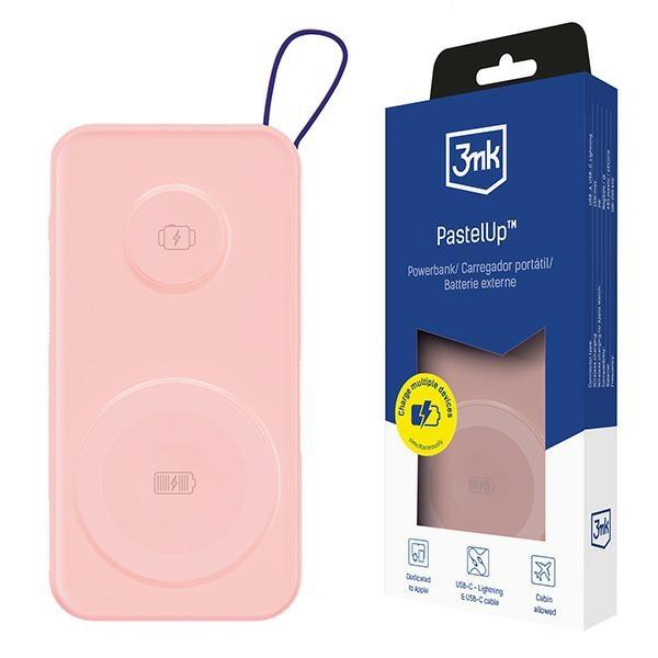 Joom Super Merchant Batterie Externe 3Mk Pastelup 10000Mah 22.5W Magsafe Chargement Apple Watch Rose