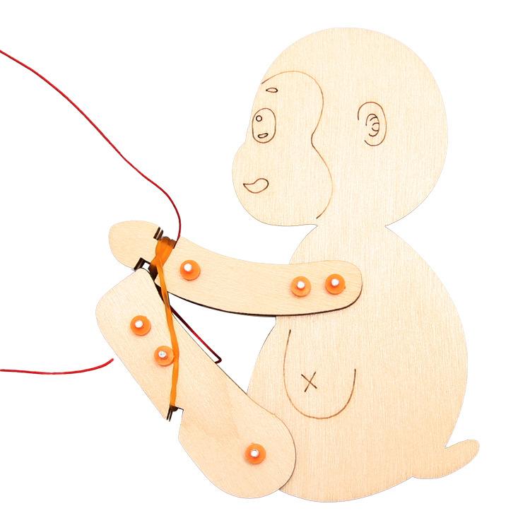 

DIY Детский научный эксперимент Восхождение обезьяны Технология изготовления небольших игрушек для маленьких учеников Материалы для изготовления подарков древесина