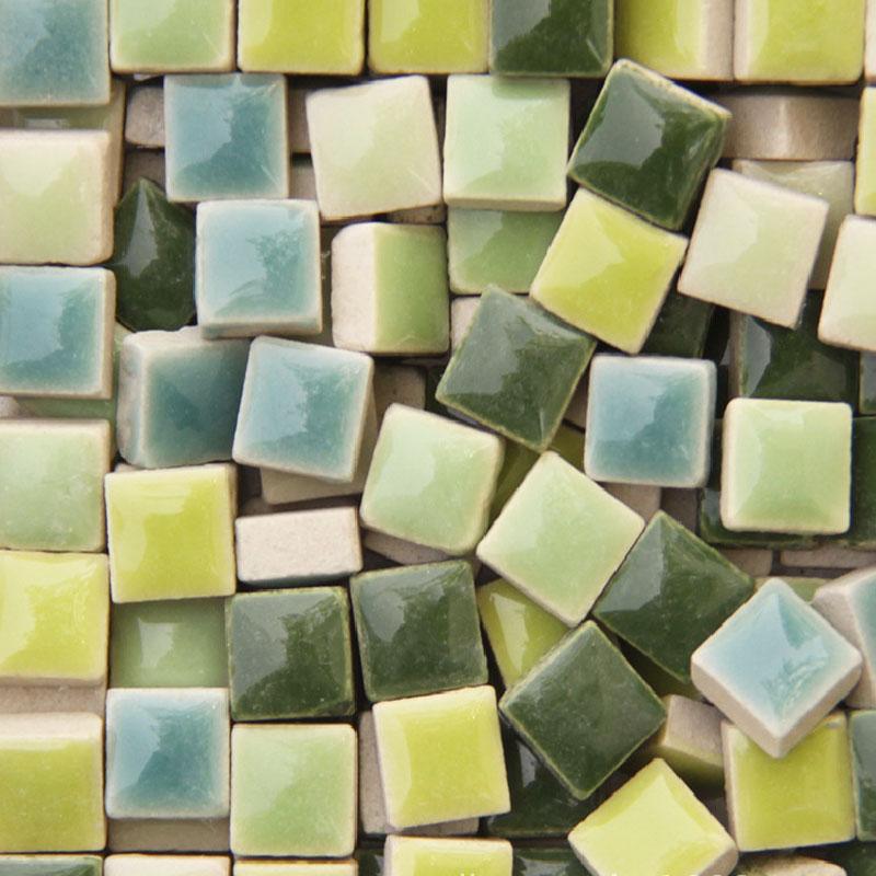 100g DIY Ceramic Mosaic Tiles Glass Mirror Handmade Ornaments Tiles Wall Crafts Colorful Crystal for Decorative Materials arte