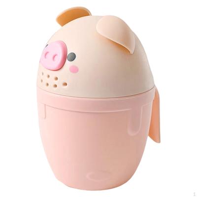 Baby Cup Bathroom Accessory Washing Tool Waterfall Rinser Bathing Flusher Cute Head Eye