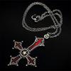 Vintage Gothic Cross Pendant Necklace For Men  Party Trend Punk Jewelry Halloween Gifts