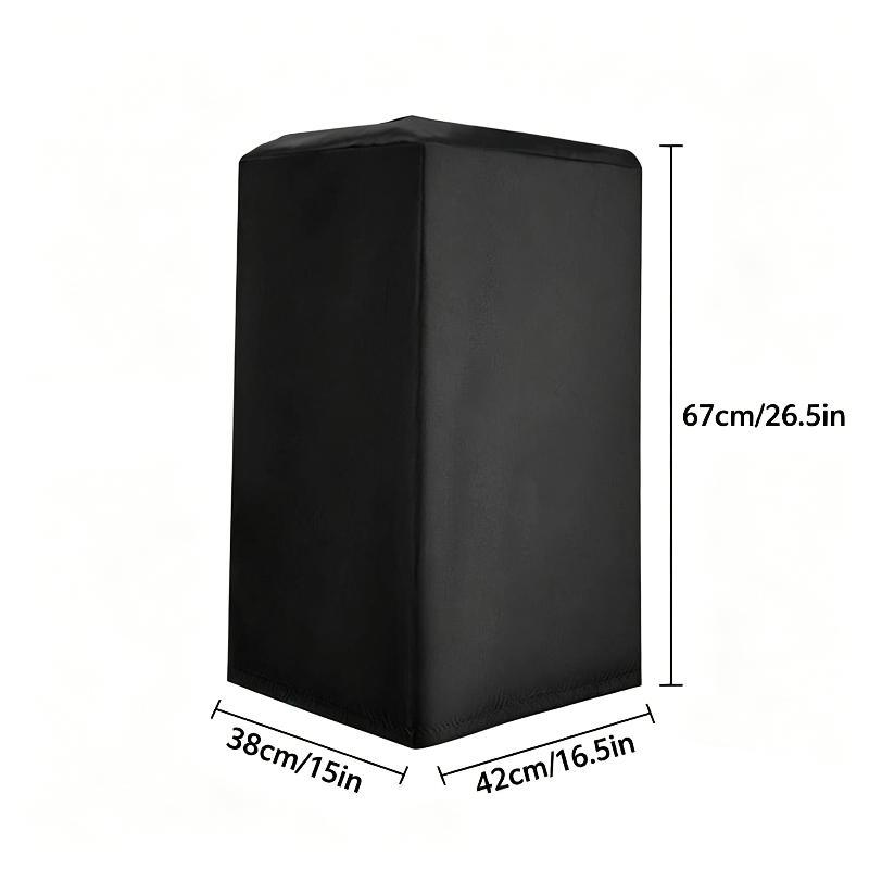 Durable Black 210D Oxford Cloth Speaker Covers - Water And Dust Resistant, Multiple Sizes For Home Theater Outdoor Sound Systems