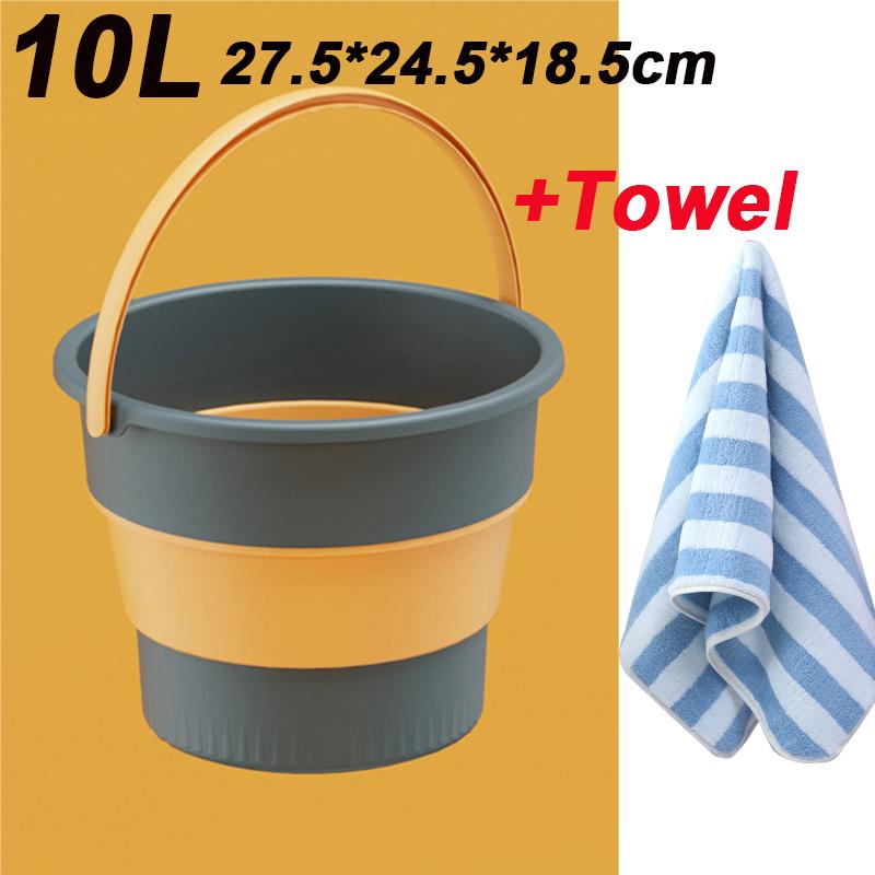 Portable Folding Washing Bucket Home Use Washing Clothes Or Outdoor Fishing Car Cleaning Thickened Multifuctional Folding Bucket