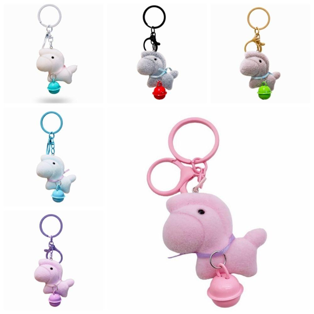 Flocking Year of the Horse Keychain Cartoon Pony Bag Charm Interesting Zodiac Pendant  Decoration