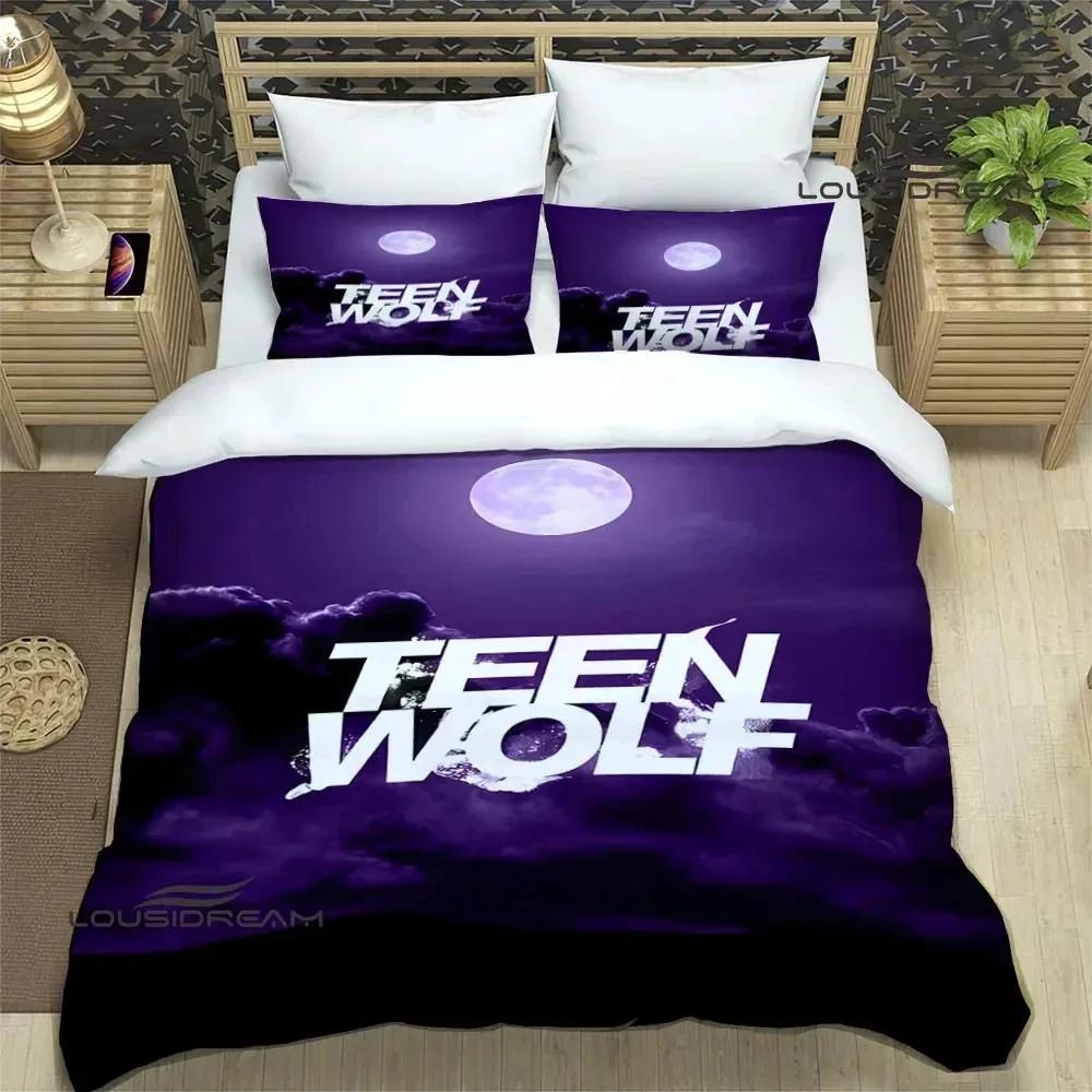Teen Wolf Bedwäsche-Sets exquisites Bettwaren-Set Bettbezug Bettdecke Set Bettwäsche-Set Luxus Geburtstagsgeschenk