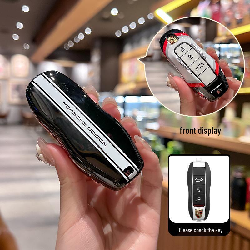 Compatible with Porsche Cayenne, Macan, Panamera, and 718 Car Key Case/Buckle Bag