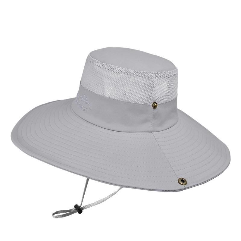 Summer Outdoor Fishing Hat For Men With Large Brim Sun Protection And Breathability