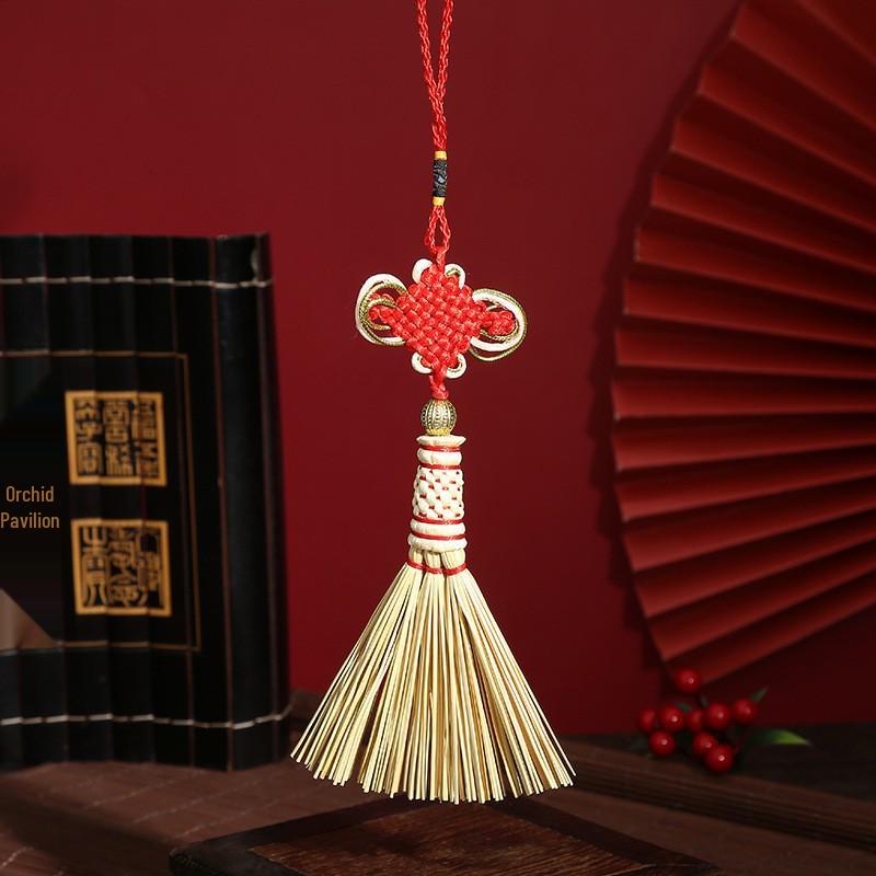 2026 Dragon Boat Festival Mugwort Fan Pendant & Indoor Sachet Bells for Door Handle and Decoration