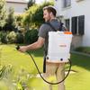 VEVOR Battery Powered Backpack Sprayer, 12L Powerful Electric Backpack Sprayer, 2 Retractable Wands & 5 Nozzles, Adjustable 0-90 PSI