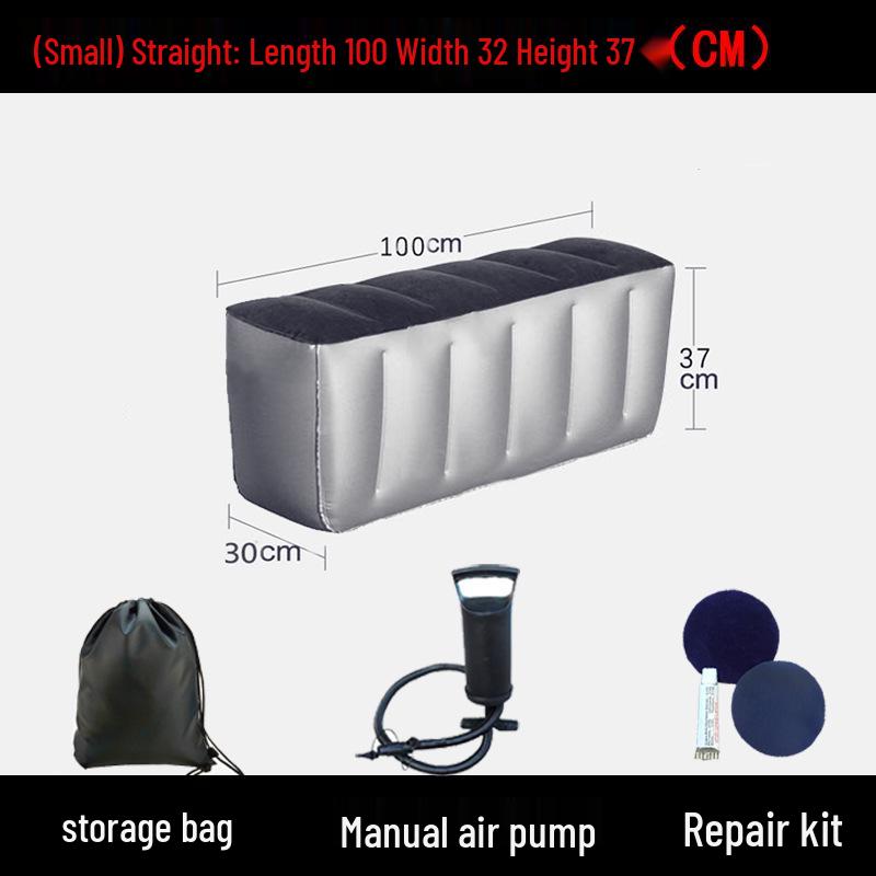 Inflatable Car Bed and Footrest for Rear Seat Use In Sedans and SUVs