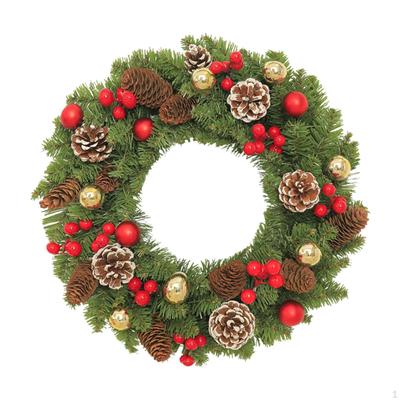 Christmas Wreath Holiday Garland Xmas Decor 40 Cm Front Door for Dining Room