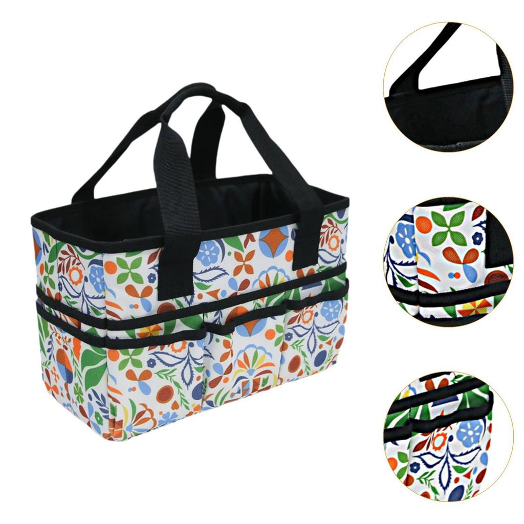 Craft Organizer Tote Bag Carrying Case Caddy Large Painting Tools Storage Bag Notebook Makeup Essentials Sewing Scrapbooking