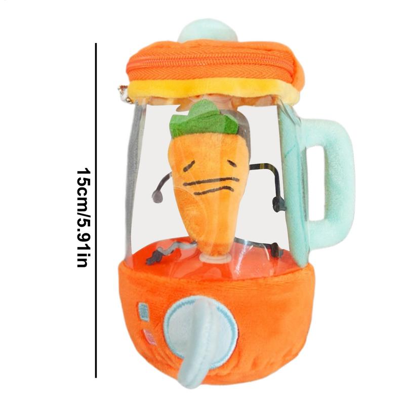 Internet Celebrity Tanaka Carrot Juicer Plush Toy Funny Drawstring Rotating Carrot Cartoon Stuffed Doll Christmas Dolls Gifts