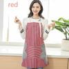 Household Wipeable Watrproof Aprons Kitchencooking Barbrcue Restaurant Women for Fashion Large Pocket Apron