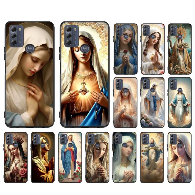 Virgin Mary Phone Case For Moto Edge 60 50 40 Pro 60 50 40 30 Ultra Neo Fusion Moto G Stylus G