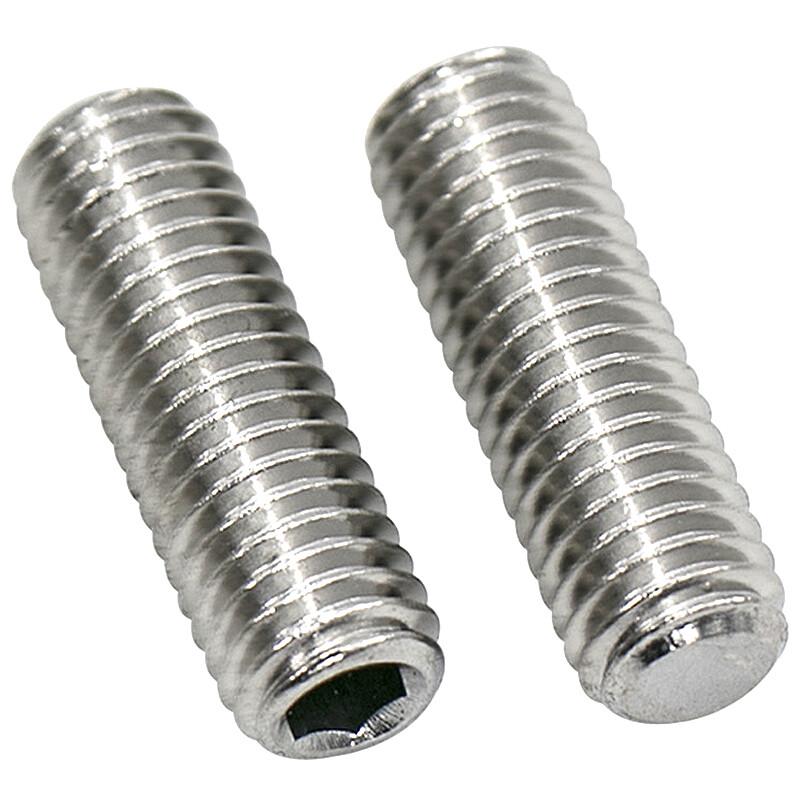 DIN913 304 Stainless Steel Hex Socket Flat Point Set Screw