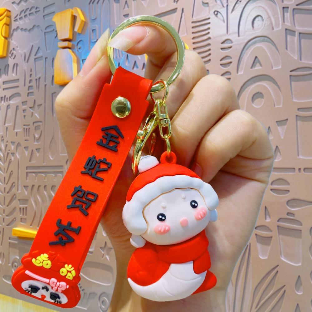 Collection Blush Snake Pendant Jewelry Zodiac Snake Year Key Ring  Car Key Accessories