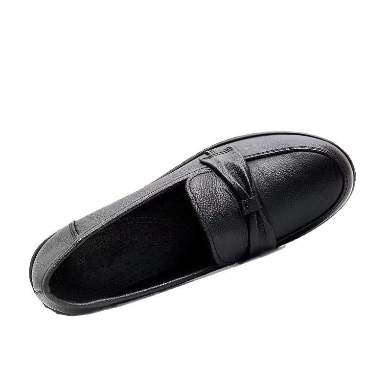 Mom shoes, leather shoes are not tired, soft leather and soft soles are non-slip, middle-aged and elderly women's single shoes are comfortable 
