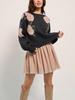 2026 Autumn/Winter Floral Jacquard Women's Loose Casual Knit Sweater