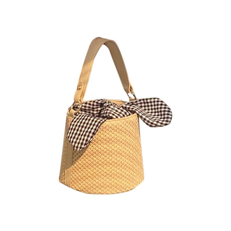 

New Style Straw Woven Bag for Women with Fashionable and Versatile Design One-shoulder Crossbody Fashionable Straw Woven Handbag