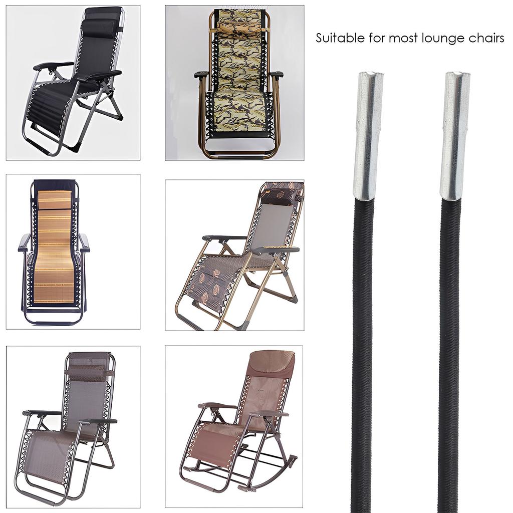 12PCS Elastic Bungee Rope Cord for Folding Chair Zero Gravity Chair Recliner Laces Replacement Part Recliner Lounge Home Supplie
