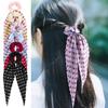 Cuerda para el pelo Estampado de puntos Cinta plisada Goma para el pelo Sin daños Alta elasticidad Sujetador de coleta Ligero Accesorio diario para el pelo