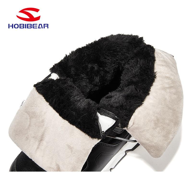 Happy Bear Kids' Fleece-Lined Snow Boots: Warm, Thick, Cotton, Mid-Calf, Cold-Resistant Boots for Boys & Girls