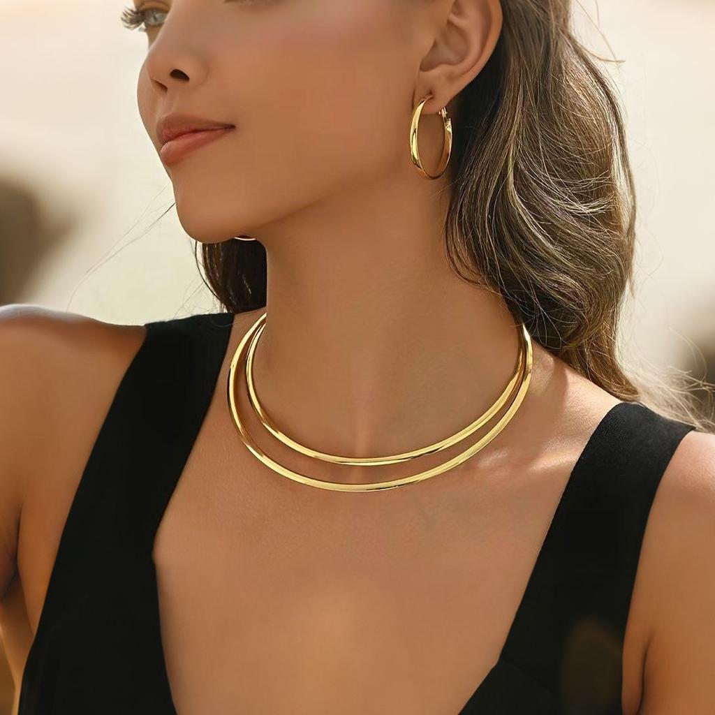 European and American Personality Wide Version Temperament Earrings Jewelry Women