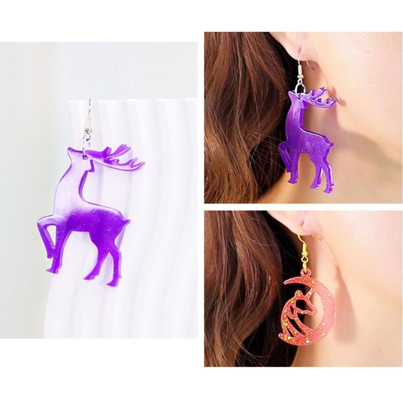 Earrings Silicone Mold Epoxy Resin Ear Drop Molds DIY Handmade Crafts Jewelry Making Tools Accessories Gift for Girls
