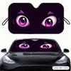 Monster's Angry Eyes Sun Visor Car Windshield Sunshade Front Window UV Protection Heat Insulation Sun Shade Cover Foldable