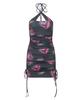 Kwajipyuliti Liquidy Heart Shirring Dress