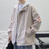 Fake Two-piece Jacket Men's Spring and Autumn Handsome Versatile Hooded Jacket Autumn Jacket Teenager Top