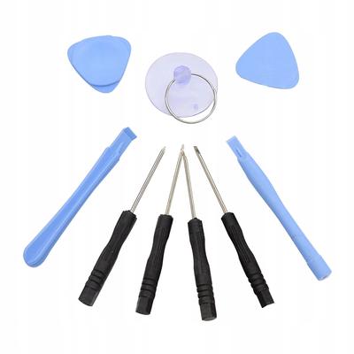 Rosfix GSM Werkzeugset 10in1 – Hohe Materialqualität | Verschiedene Kreuzschlitzgrößen | Saugnapf zum Entfernen von Displays