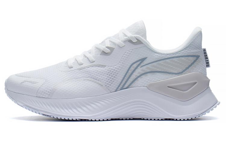 Li Ning YueYing 1.0 Тканевая амортизация Скользкая Устойчивая к истиранию Низкие Беговые кроссовки Мужские Белый ARHS027-1 43