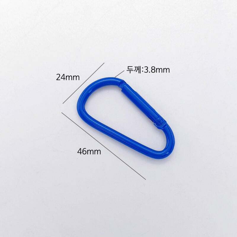 One-touch color aluminum carabiner ring key ring accessories