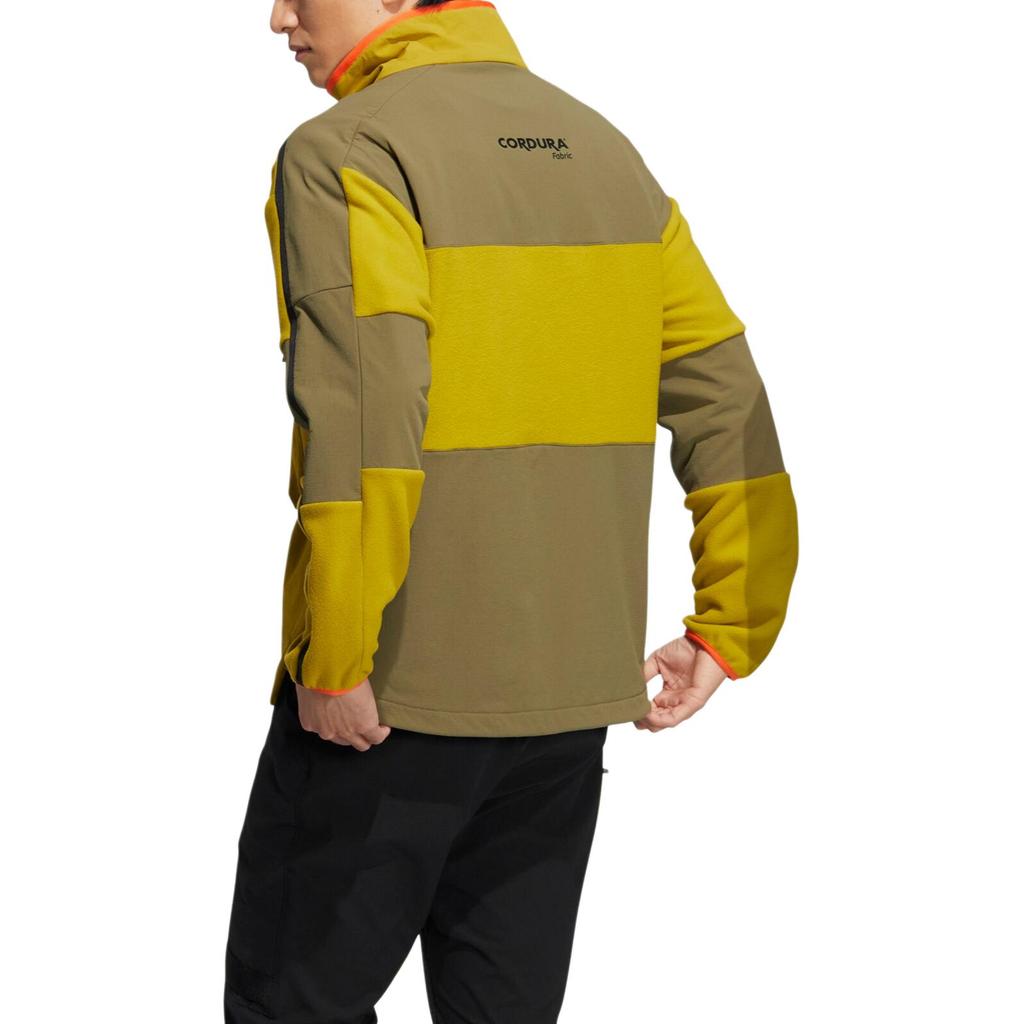 Adidas Neo Trench Coats Unisex Olive Green Stand Collar Moderate HN2036
