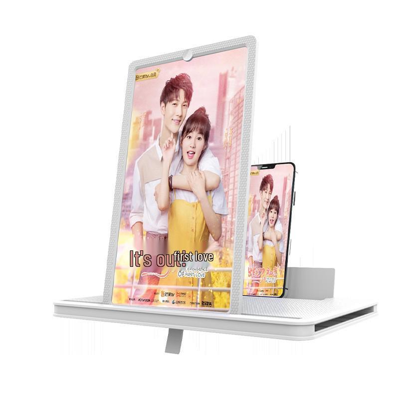 3D HD Eye-Protecting Mobile Screen Amplifier with Retractable Stand