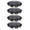4PCS R14 Hub Caps 14 Inch ABS Stylish Wheel Rim Cover Hubcap Replacement for Ford Fiesta Escort Black