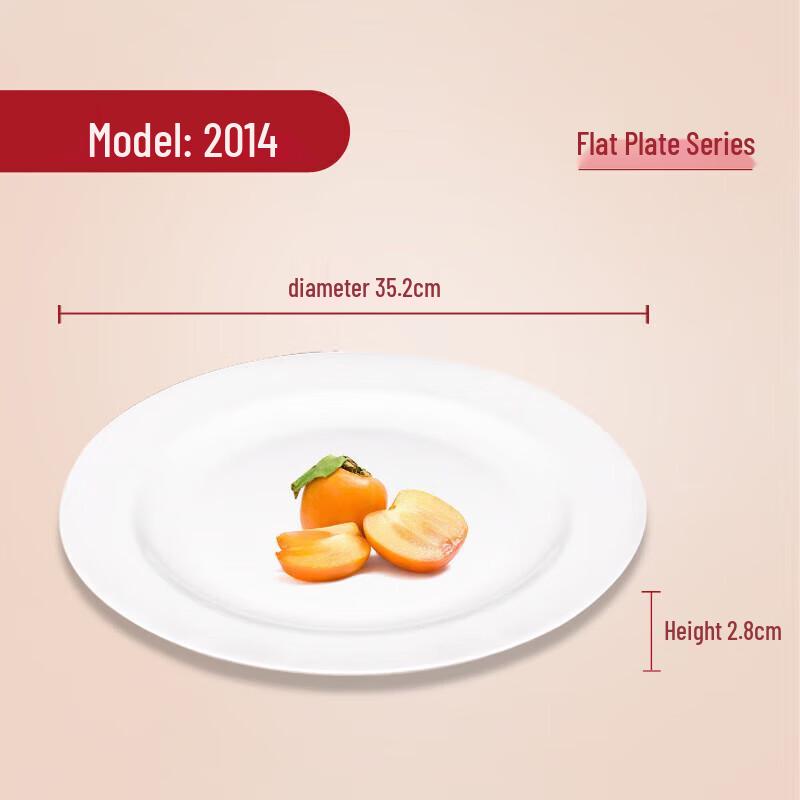 Commercial Melamine Round Flat Plate